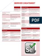 Image result for Selenium WebDriver Cheat Sheet
