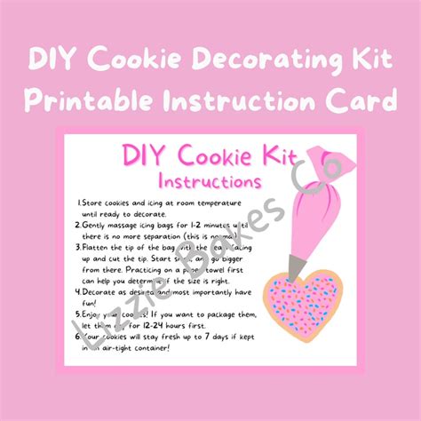 Printable Cookie Decorating Instructions に対する画像結果