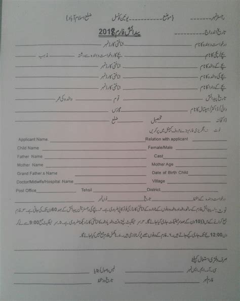 Afbeeldingsresultaten voor MP Birth Certificate Form