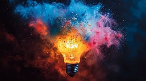 Toradh íomhá ar Exploding Light Bulb Creativity