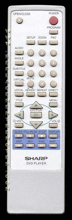 Image result for Sharp DVD Video Remote Control