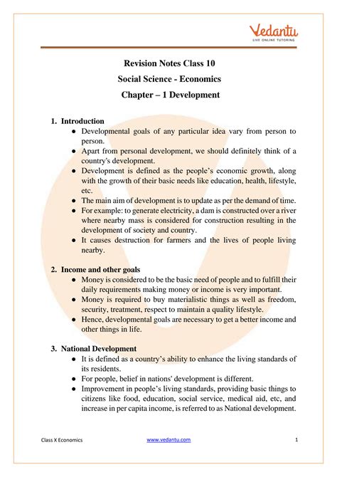 Development Class 10 Notes に対する画像結果