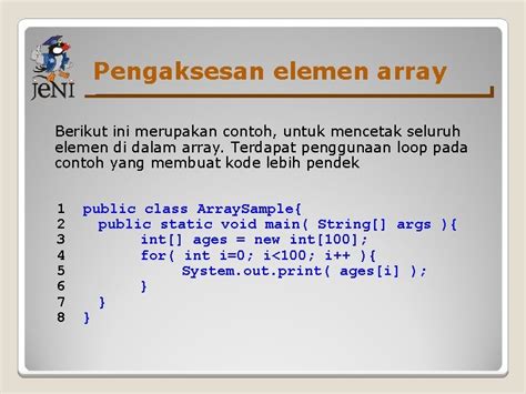 Image result for Contoh Array Menggunakan Length Dalam Java