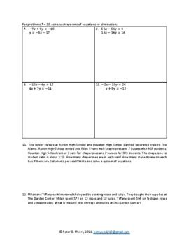 Afbeeldingsresultaten voor Applying Systems of Equations Homework 7
