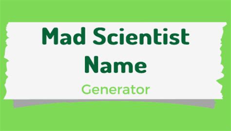 Image result for Random Scientist Name Generator