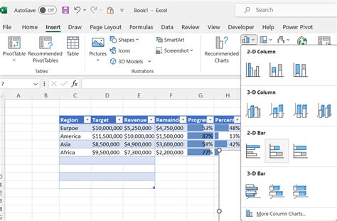Image result for Cool Excel Progress Chart