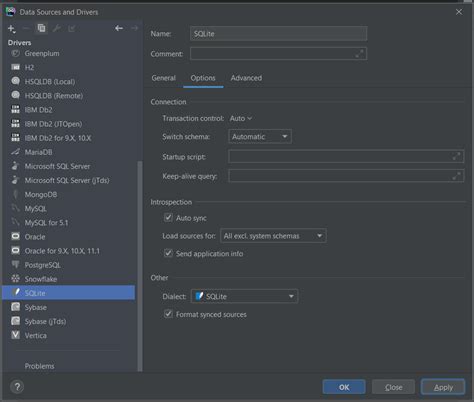 SQLite IDE に対する画像結果