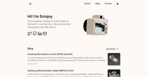 Student Portfolio Website Examples に対する画像結果