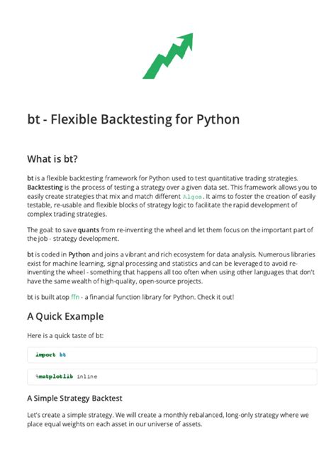 Image result for Backtester Python Flow