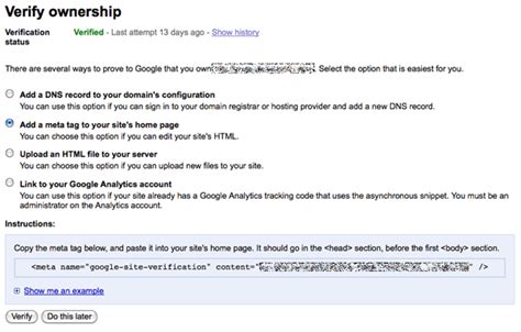 Image result for Google Webmaster Verification