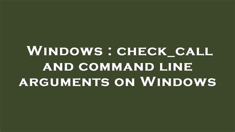 Image result for Command Line Arguments Windows