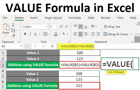 Image result for Excel Function Value Text