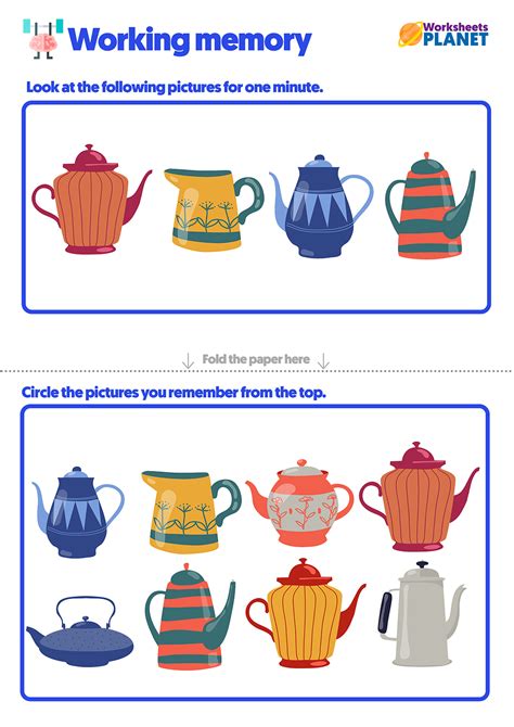 Visual Memory Preschool Worksheets に対する画像結果