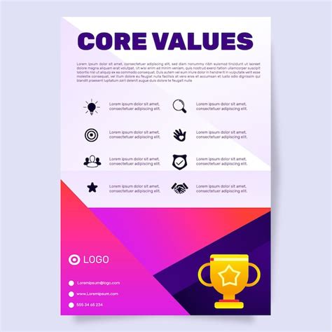 Image result for Core Values Poster