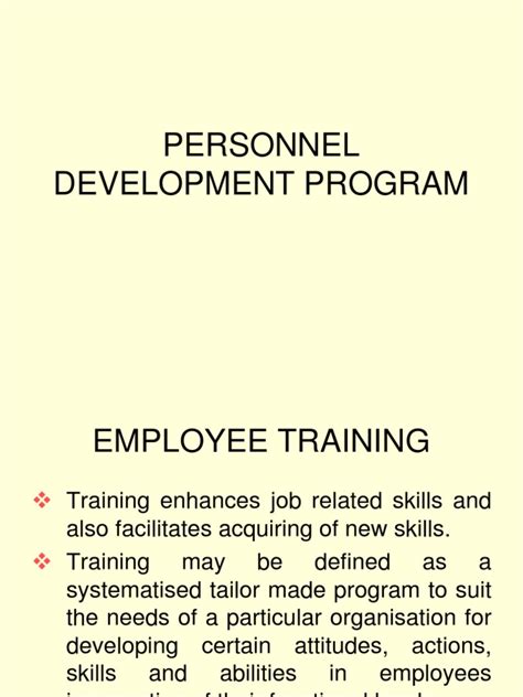 Toradh íomhá ar Personnel Development Program