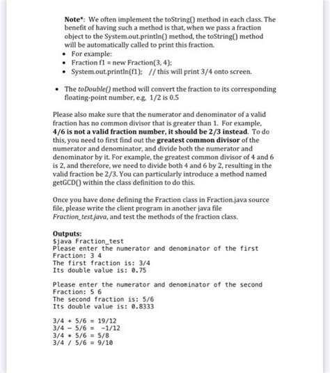 Java Fractions Basic ਲਈ ਪ੍ਰਤੀਬਿੰਬ ਨਤੀਜਾ