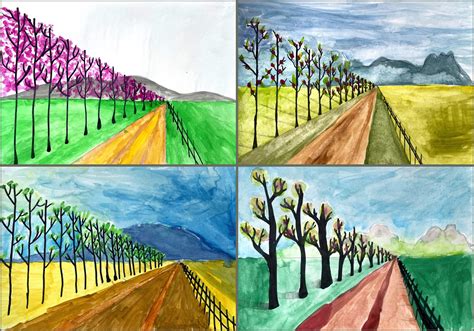 Toradh íomhá ar Spring Drawing with House