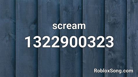 Image result for scream roblox id