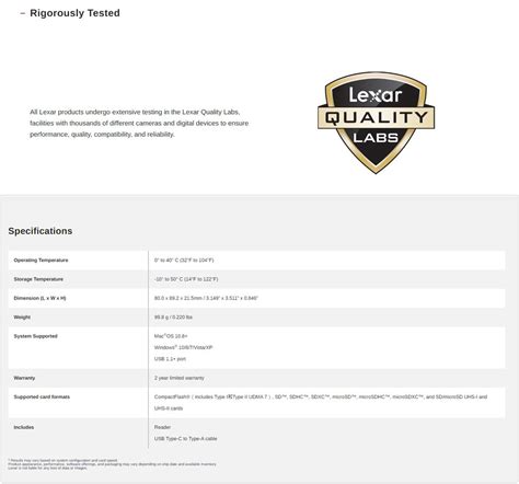 Image result for Lexar Professional Compact Flash Card Reader