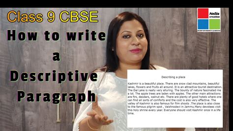 Afbeeldingsresultaten voor Descriptive Paragraph Writing Format Class 9