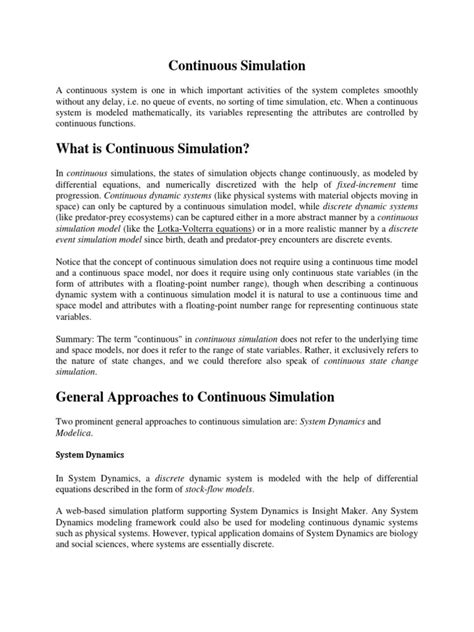 Image result for Continuous Simulation Language