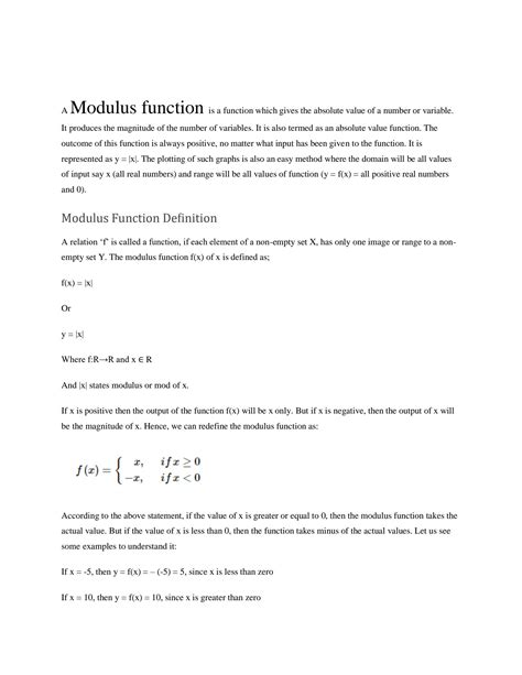Image result for Image of Modulus Function
