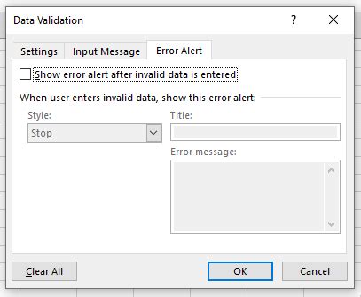 Image result for Error Checking Drop Down Excel
