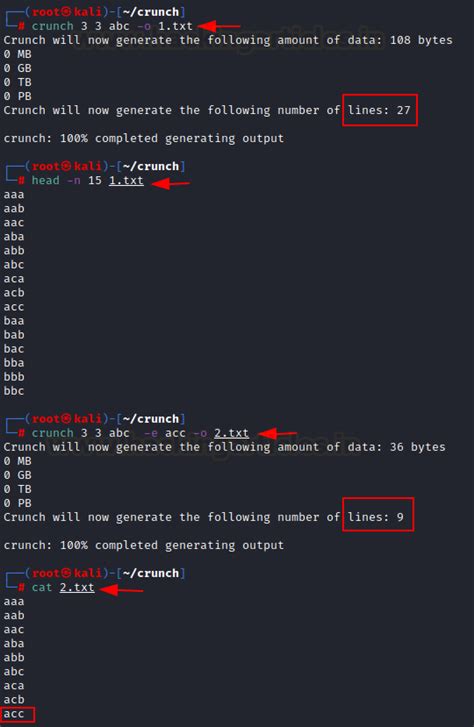 Image result for Crunch Command Syntax