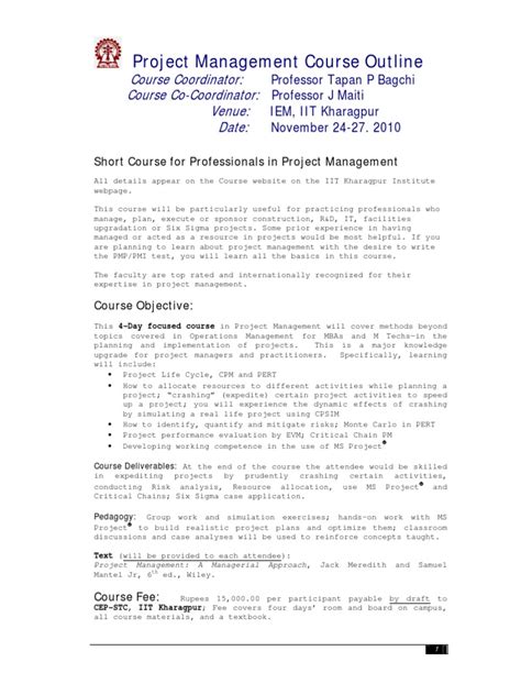 Image result for Course Outline Project Manager Professional