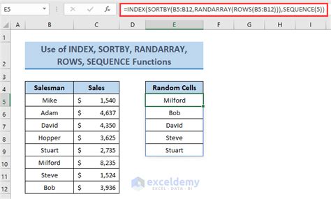 Image result for How to Select Random Cells in Excel