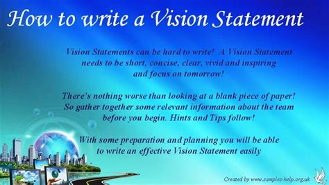 Examples of a Teamwork Vision Statement に対する画像結果