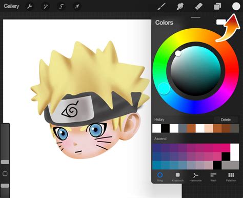 Toradh íomhá ar How to Color Pick in Procreate