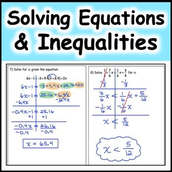 Image result for Solving Inequalities Algebraically