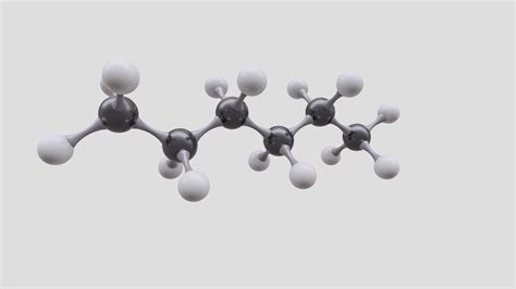 Image result for Hexane Molecule Structure