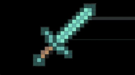 Toradh íomhá ar Minecraft Diamond Sword 3D