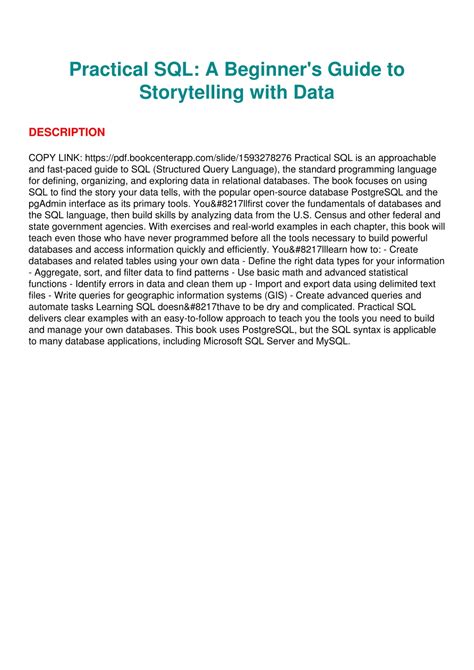 Image result for SQL PPT for Beginners PDF