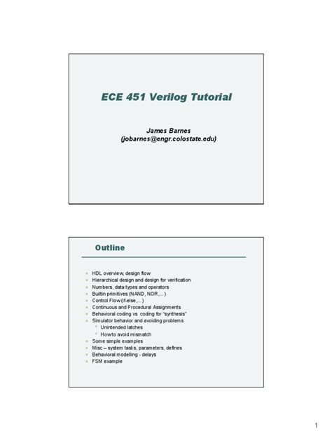 Toradh íomhá ar Verilog Tutorial PDF