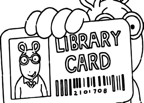 Image result for Library Card Coloring Pages