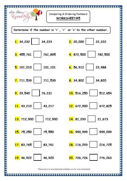 Image result for 6 Digit Number Names Worksheet