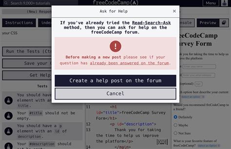 Image result for Freecodecamp Survey Form