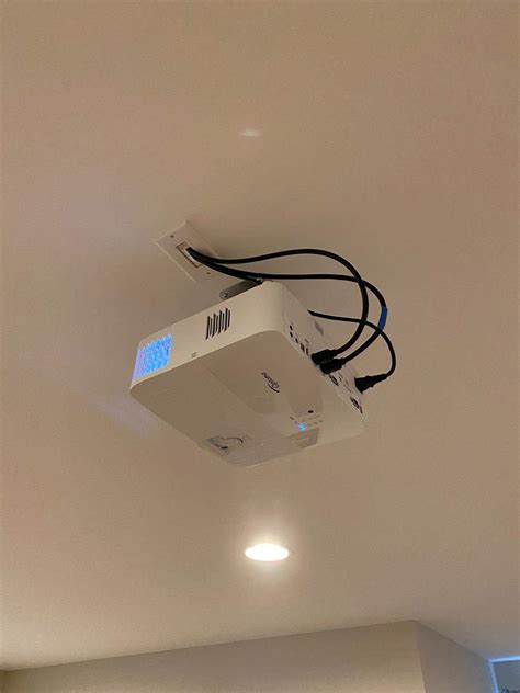 Image result for Ceiling Mounted Projector Side View