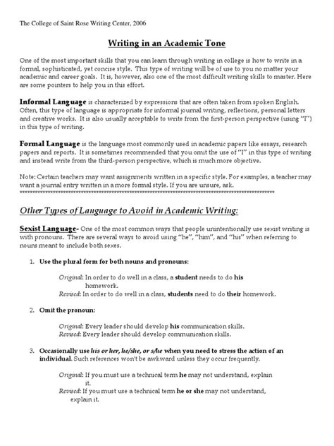 Image result for Academic Tone Examples