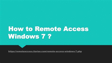 Image result for Remote Access Software Windows 7