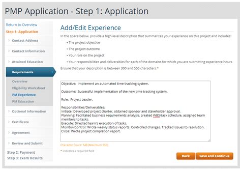 Image result for Project Application Sample
