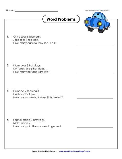 Image result for Simple Math Word Problems