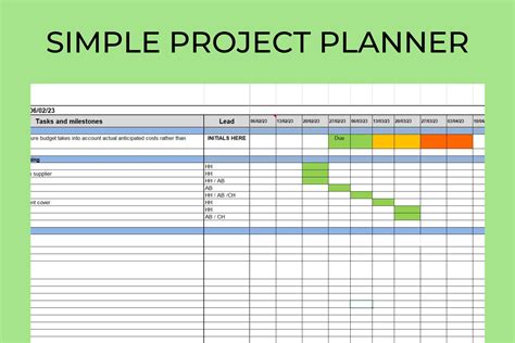 Image result for Project Planner Worksheet