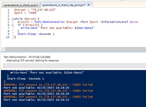 Image result for PowerShell Network Connection Test 3 Letter