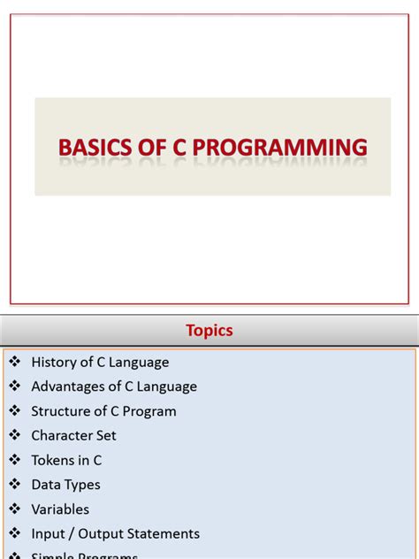 Image result for Basic C Programming Language