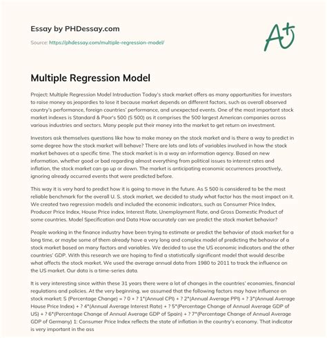 Afbeeldingsresultaten voor Multiple Regression Model Example