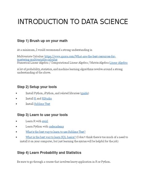 Introduction to Data Science Flow Chart に対する画像結果